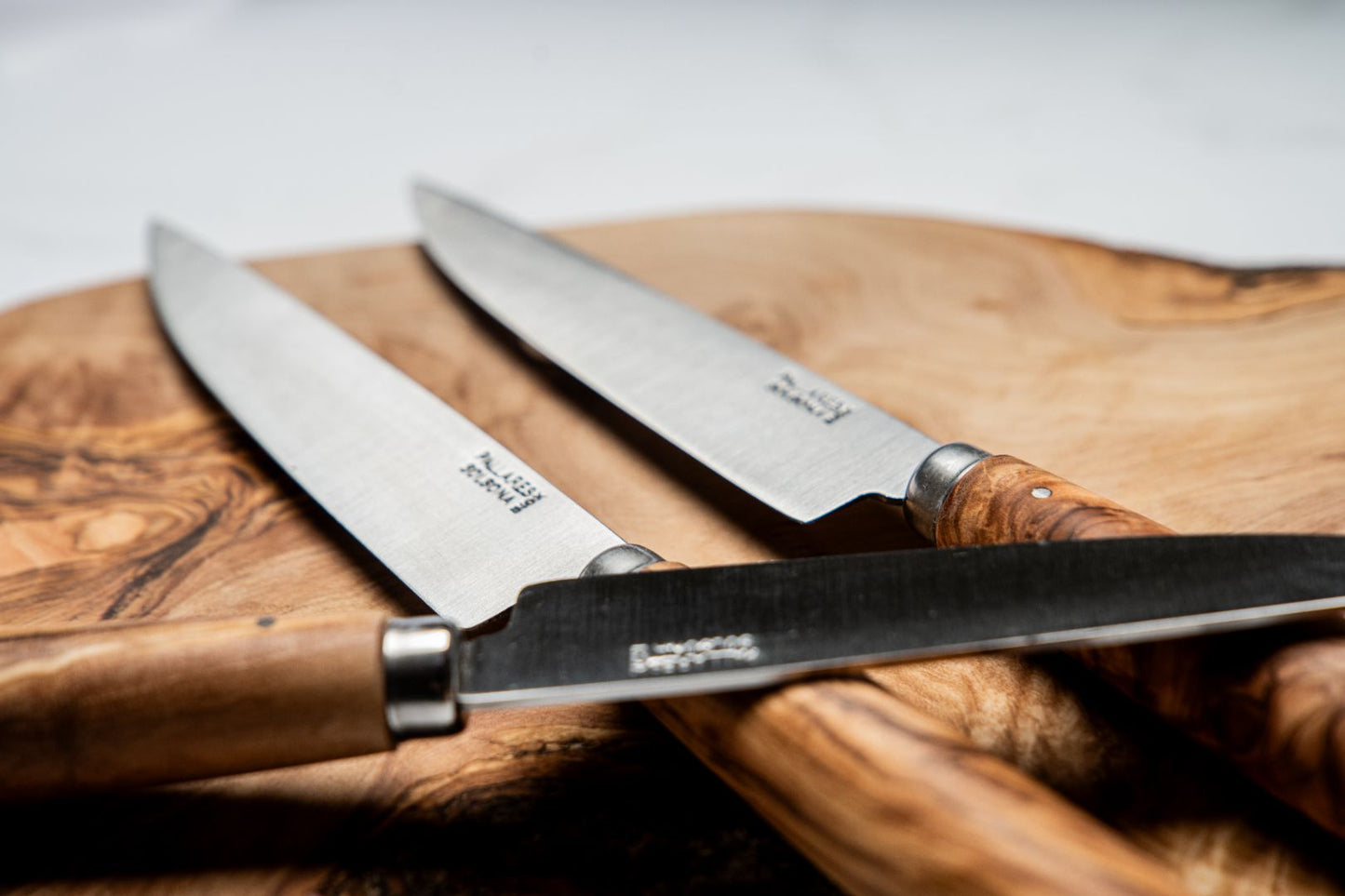 OLIVE WOOD STEAK KNIFE S.S