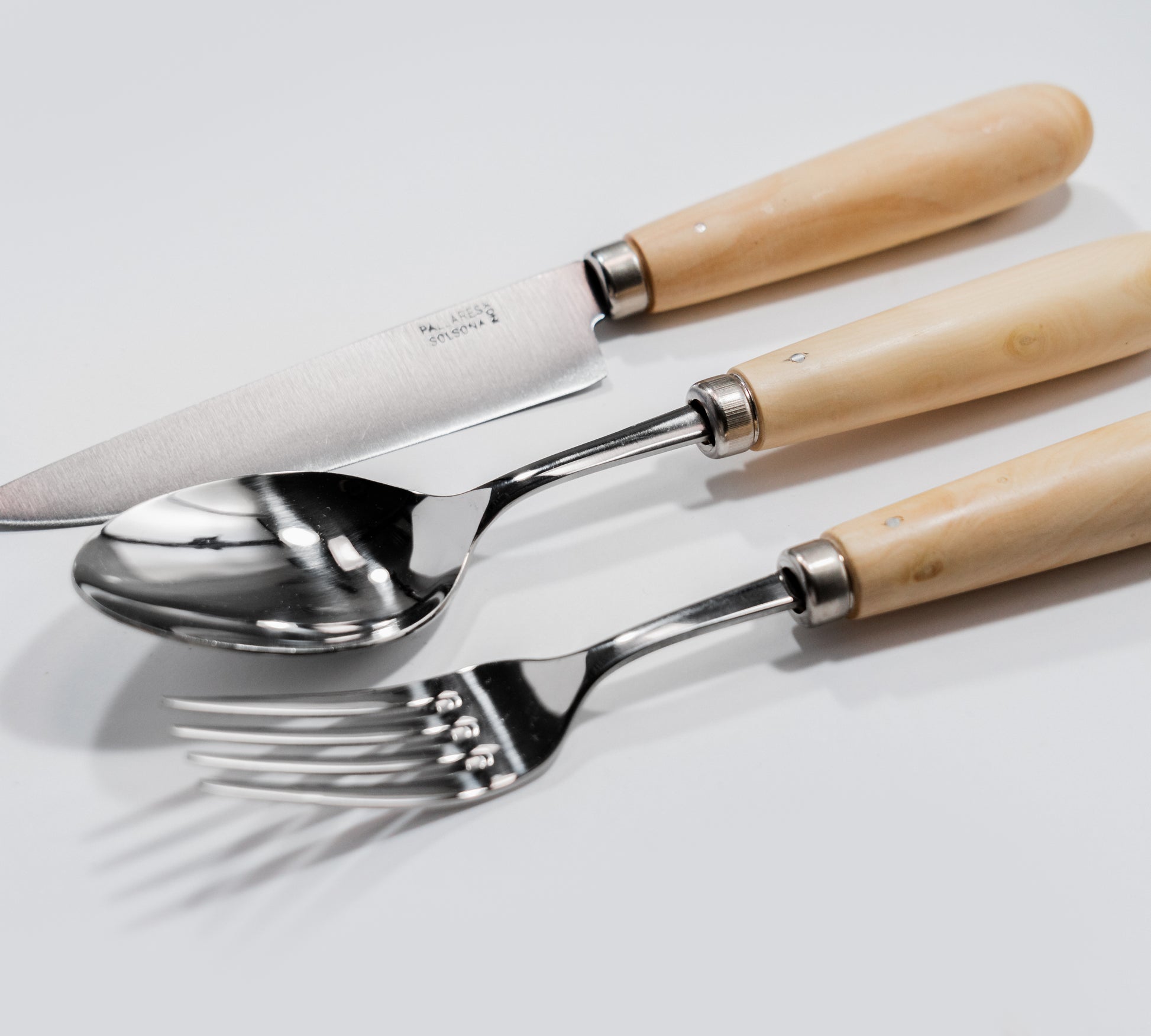 Pallarès Solsona Handmade Stainless Steel & boxwood Set of Cutlery